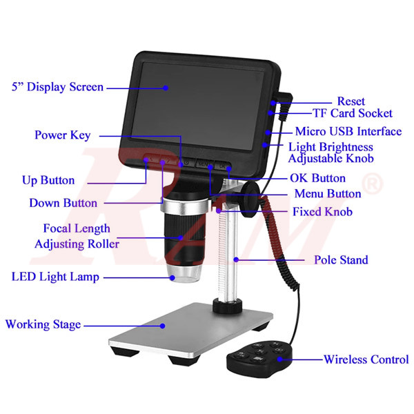 MS2 - Portable Digital Microscope With ??? LCD HD