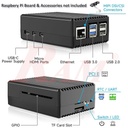 Enclosure For Raspberry Pi 5 Stripe Metal Aluminum Case