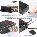 Enclosure For Raspberry Pi 5 Stripe Metal Aluminum Case