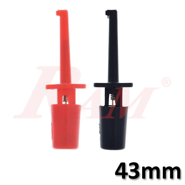 Round Small Single Test Hook Clip 43mm - Red Color (SKU#AD43R)