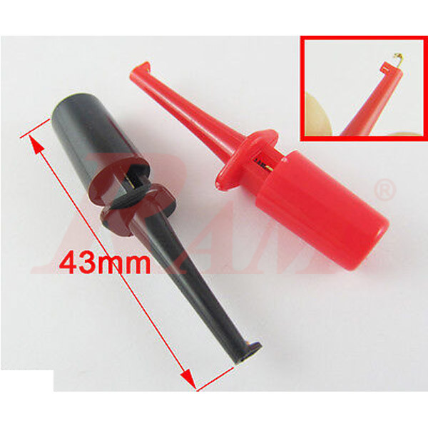 Round Small Single Test Hook Clip 43mm - Red Color (SKU#AD43R)