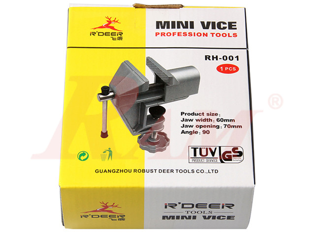 RH001 Small Aluminum Table Vise - Upscale Movable Bench VISE