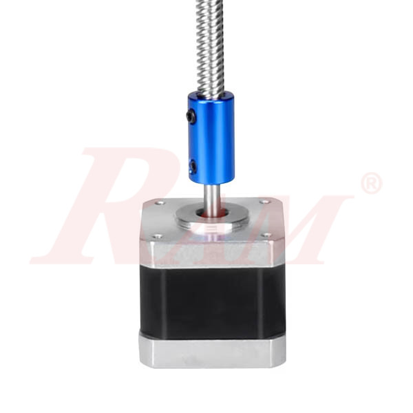 Aluminum Blue Small Coupling Size L25xD14mm - Inner Diameters 5x8mm