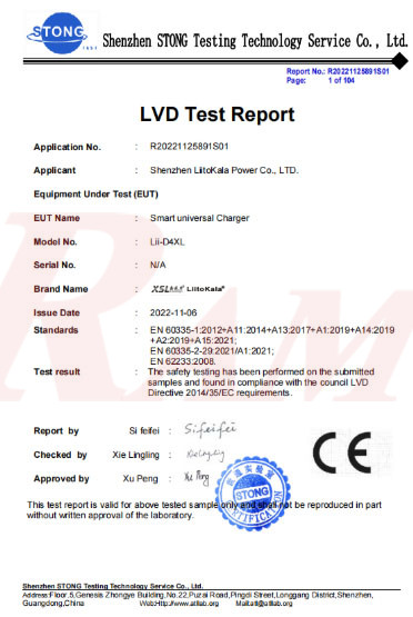 LiitoKala® Lii-D4XL Battery Charger Li-ion Battery