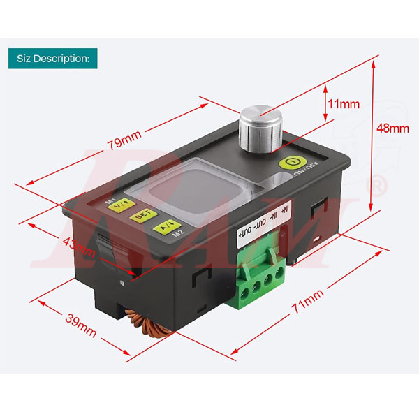RIDEN DPS5015-BT Bluetooth & USB Programmable Power Supply With Color LCD Voltmeter 0~50V 0~15A