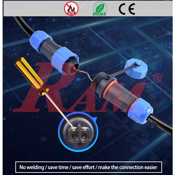 LD16-Docking IP67 - 4pin  Waterproof Dustproof Connector - Water Depth 1m