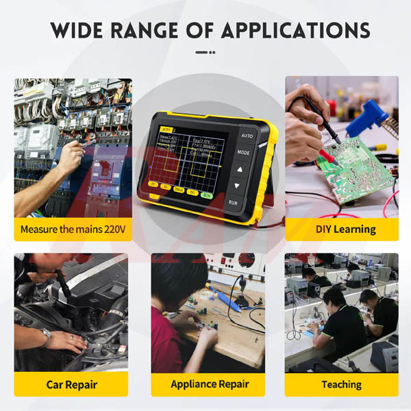 FNIRSI® DSO-152 Mini Pocket 200KHz 2.5MS/s Handheld Digital DSO Oscilloscope