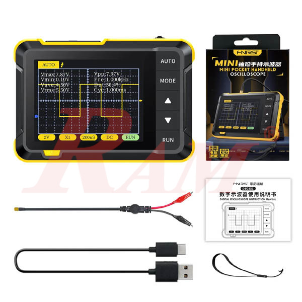 FNIRSI® DSO-152 Mini Pocket 200KHz 2.5MS/s Handheld Digital DSO Oscilloscope