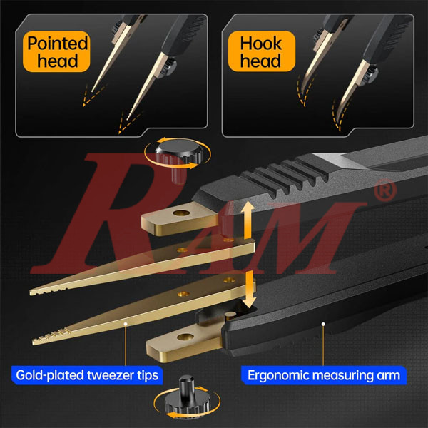 FNIRSI® LCR-ST1 Mini Smart Digital Tweezer LCR SMD ESR Tester