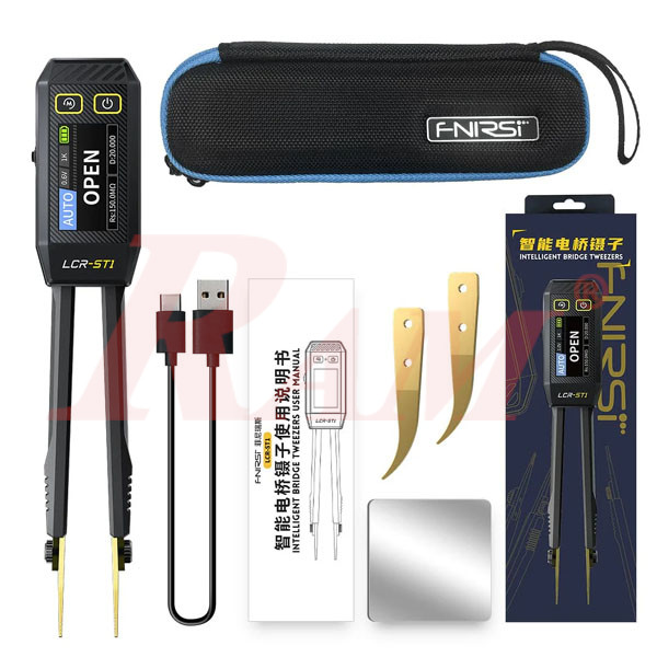 FNIRSI® LCR-ST1 Mini Smart Digital Tweezer LCR SMD ESR Tester
