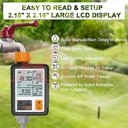 NADSTER® 85950 Digital Irrigation Programmable Garden Watering Timer With Large Screen