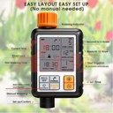 NADSTER® 85950 Digital Irrigation Programmable Garden Watering Timer With Large Screen