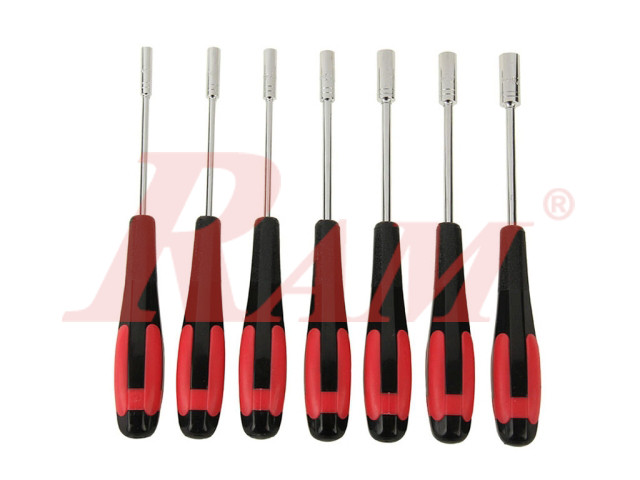 Metal Socket Wrench Screwdriver Hex Nut 7 in 1 Set