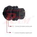 Waterproof Dual USB Charger Socket Outlet 5V 4.2A - With LED (SKU#NC338)