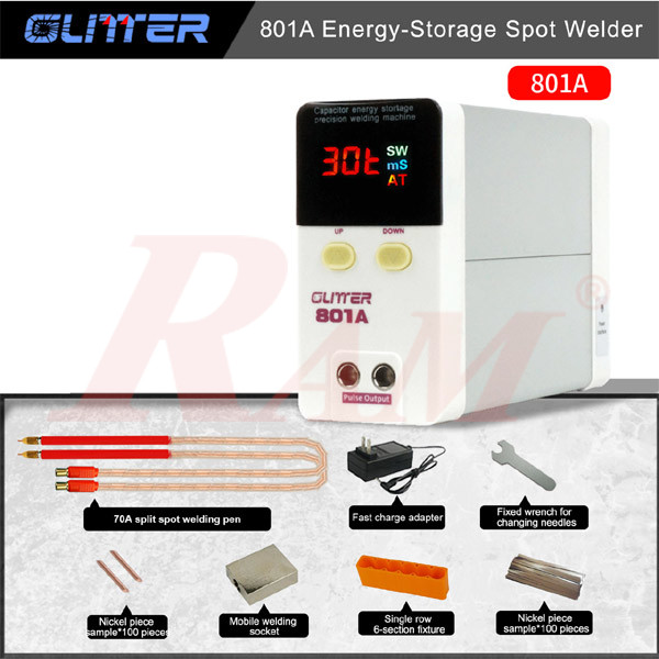 SUNKKO® GLITTER 801A Battery Spot Welder Capacitor Energy Storage Pulse Welding Machine