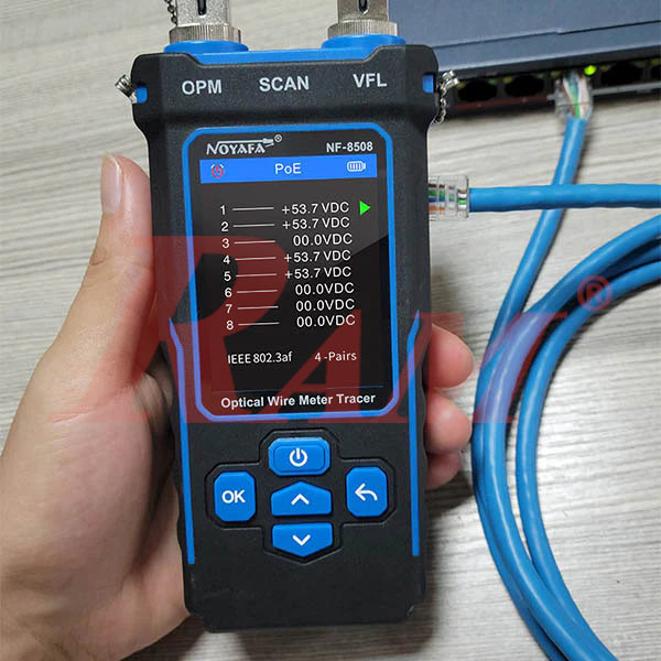 NOYAFA® NF-8508 9-in-1 Multifunction Network Cable Tester with Wire Mapping, Tracing, OPM, VFL for Fiber Optic & Ethernet Network