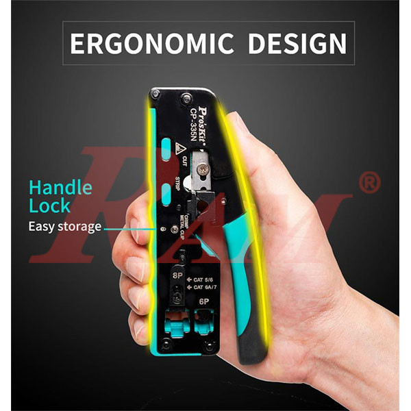 Pro'sKit® CP-335N CAT-7 Modular Plug Crimping Tool