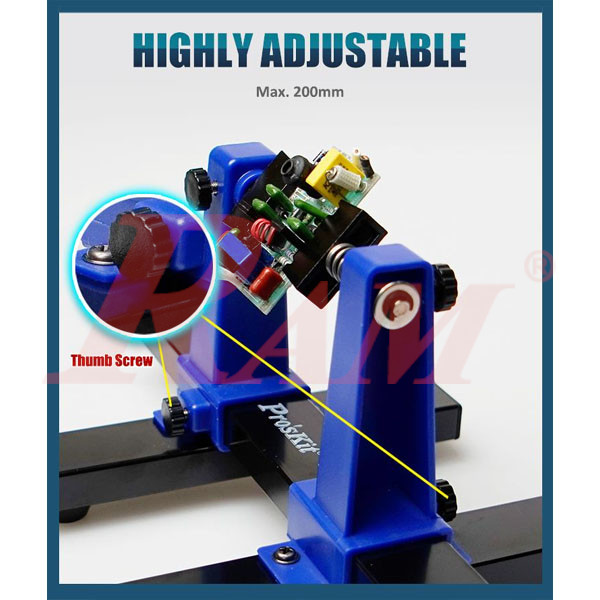 Pro'sKit® SN-390 Adjustable Soldering Clamp Holder - PCB Holder For Printed Circuit Board