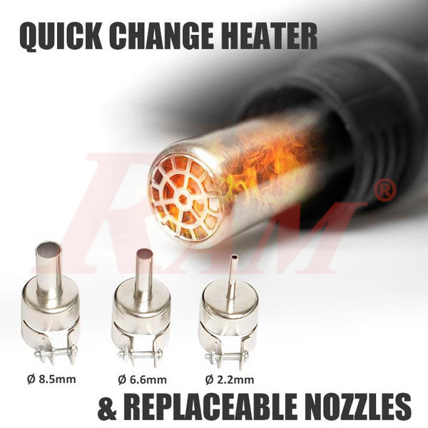 Pro'sKit® SS-989H 2 in 1 SMD Hot Air Rework Station 700W