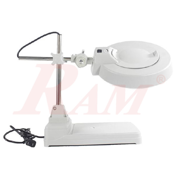 LT86B Glass 10X Big Magnifier Stand With LED Light