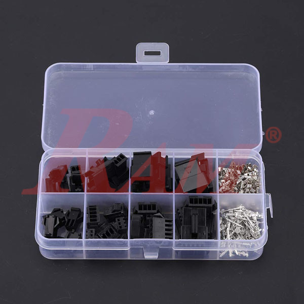 Box of 200 Set Package JST SM 2.54mm Connectors Male-Female Butt Plugs Kit (SKU#SM254)