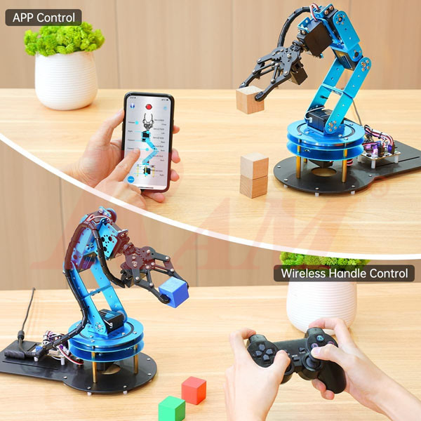 LeArm Professional Complete Robotic Arm 6DOF Degrees Of Freedom + Wireless Mechanical Glove for Robot Control