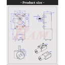Hollow Shaft JGY370 DC Geared Motor 24Vdc 210 rpm High Torque