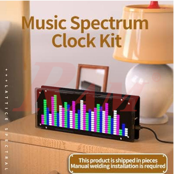 DIY Phantom LED Digital 32x16 Dot Matrix Spectrum Clock