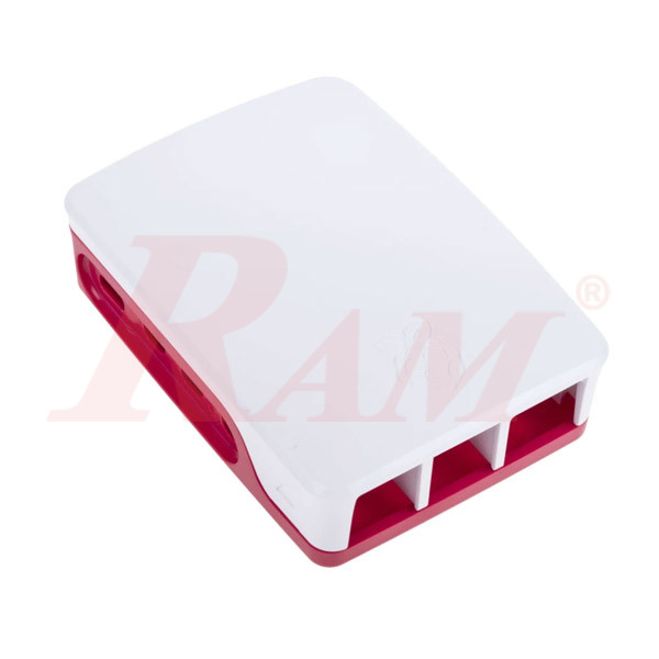 Enclosure For Raspberry Pi 4B - ABS Red/White Case (SKU#BOX4CO)