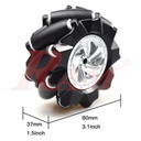Mecanum wheel 80mm + Coupling