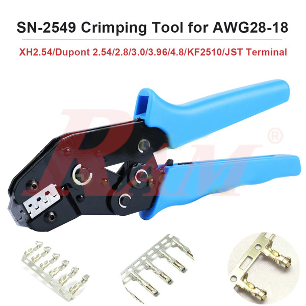 SN-2549 Dupont 2.54, XH2.54 & JST Terminals Crimping Tool