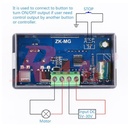 ZK-MG PWM 5A 150W Motor Speed Control Switch Manual (5Vdc to 30Vdc) Panel Shape