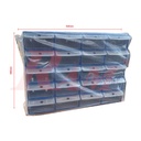 20 Clear Plastic Drawer Set