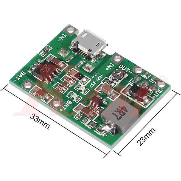 TP4056 Lithium 18650 Battery Charger With DC-DC Step Up Voltage Converter Module - HW-357
