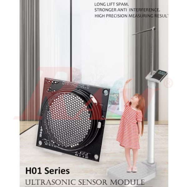 Range Finder Ultrasonic Sensor 800cm UART Output DYP-H01-V1.0