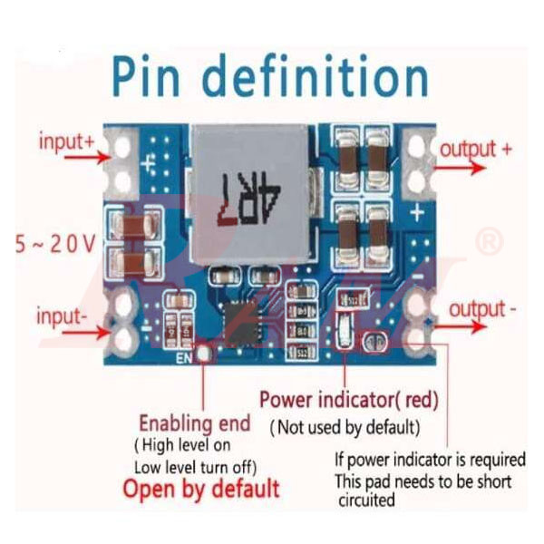 DC-DC 5V/5A Step Down Voltage Converter 5A MINI560 (5V~20Vdc to Fixed Output 5V/5A) SKU#DC110