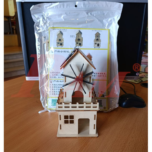 DIY Solar Wood Windmill House - Science Toy