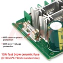 PWM 15A Motor Speed Control Switch Manual (6Vdc to 90Vdc)