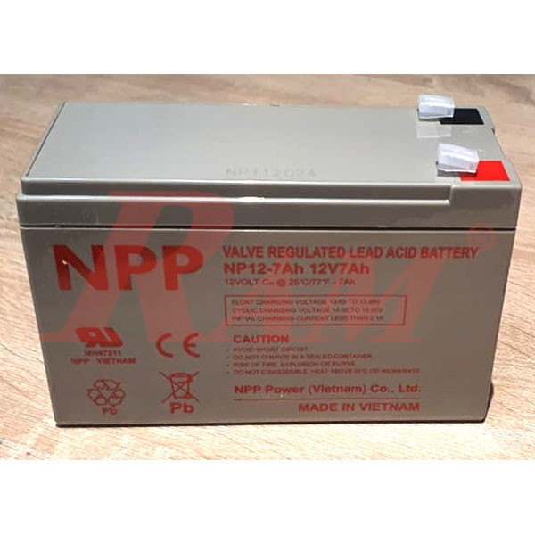 Sealed Lead Acid Battery 12V/7Ah - NPP