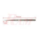 V16A Precision Stainless Steel Tweezers Straight Adjustable Fine Tip