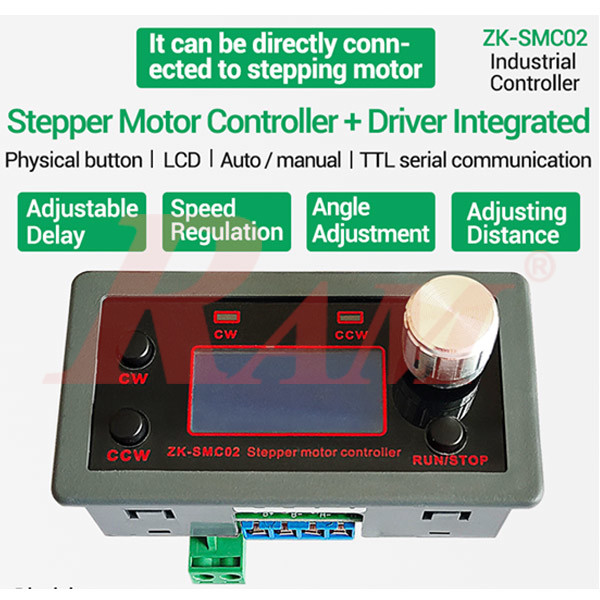 SMC02 Stepper Motor Driver & Pulse Generator Controller Board - With Manual Direction & Speed Control