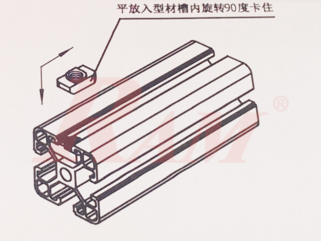 2020/2040 Aluminum Profile Accessory - T Nut Size M5x10x6