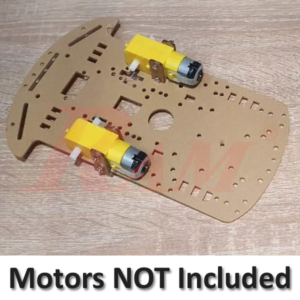 2WD Robot Car Chassis Kit - Without Motor and Wheel