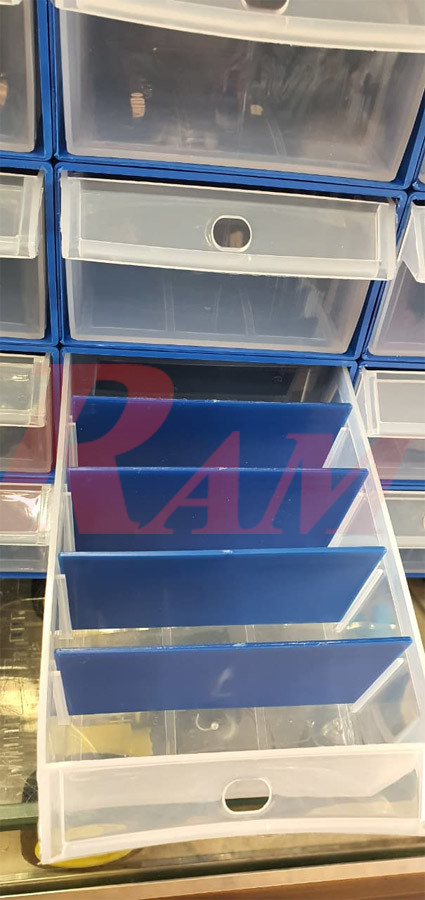 20 Clear Plastic Drawer Set