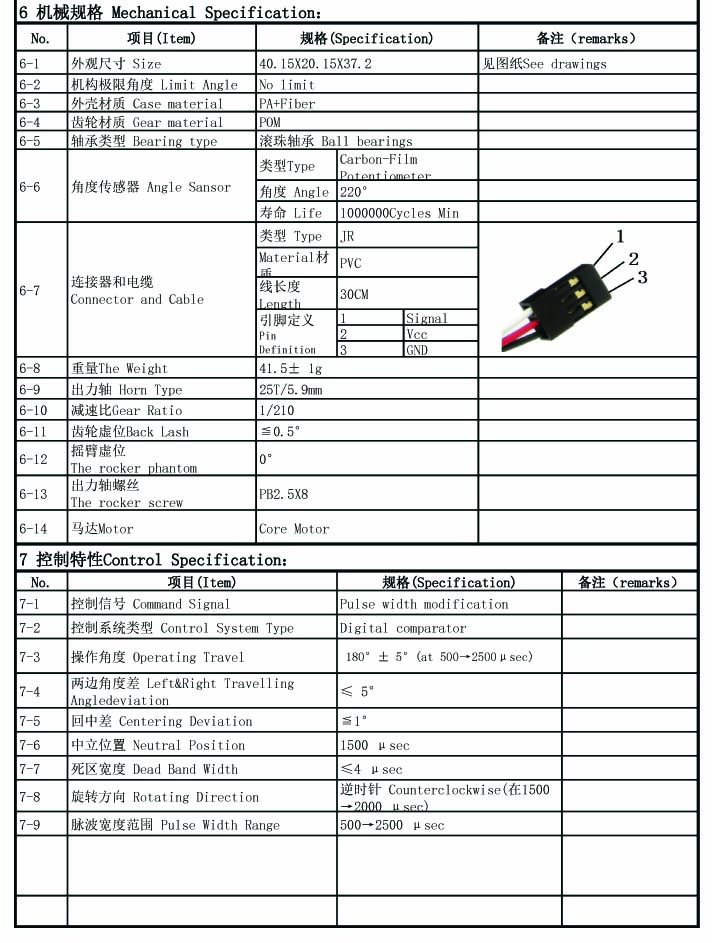 Servo FS5106B  120 degree  6Kg.cm