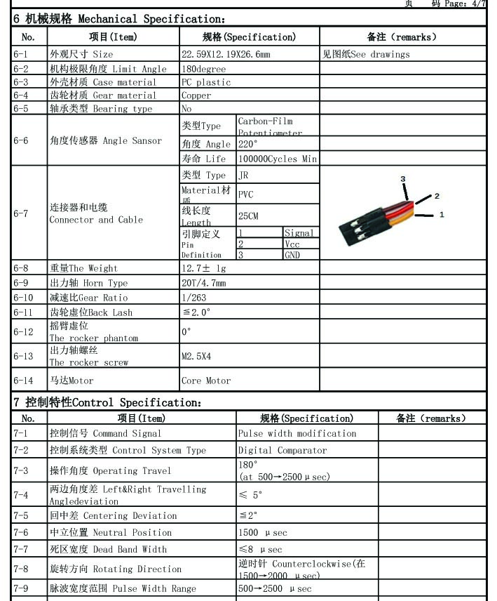 Servo FS90MG 180 degree Metal 2.2Kg.cm