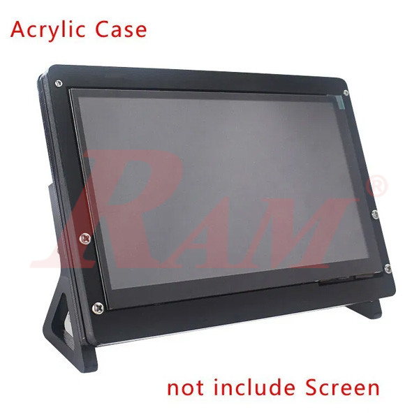 LCD HDMI 7 inch Acrylic Screen Case Holder Bracket