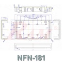 Plastic Project Box NFN-181 Size 120x80x40 mm