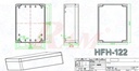 Plastic Project Box HFH-122 Size 200x120x55 mm
