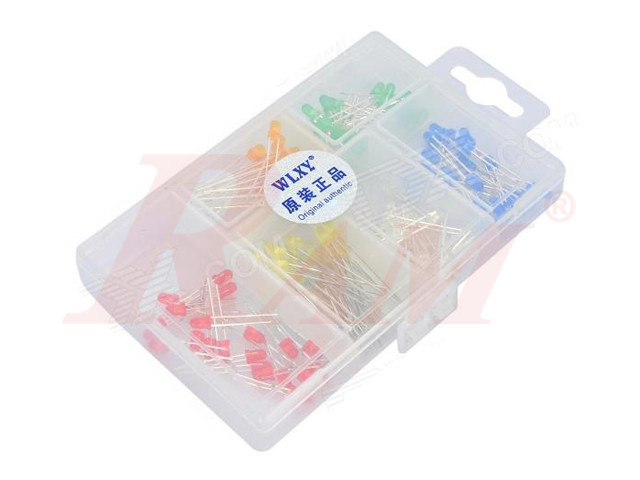 LED Pack 3mm Mixed (120 LED) + Free Storage Box